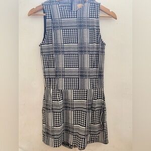 ZARA TRAFALUC
houndstooth knit style playsuit, women's Medium
